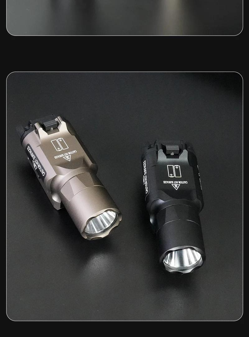 Handheld flashlight LED 1000 lumens white portable camping flashlight, Hanging suitable for outdoor hiking and family emergency situations and outdoor adventures, universal guide rail