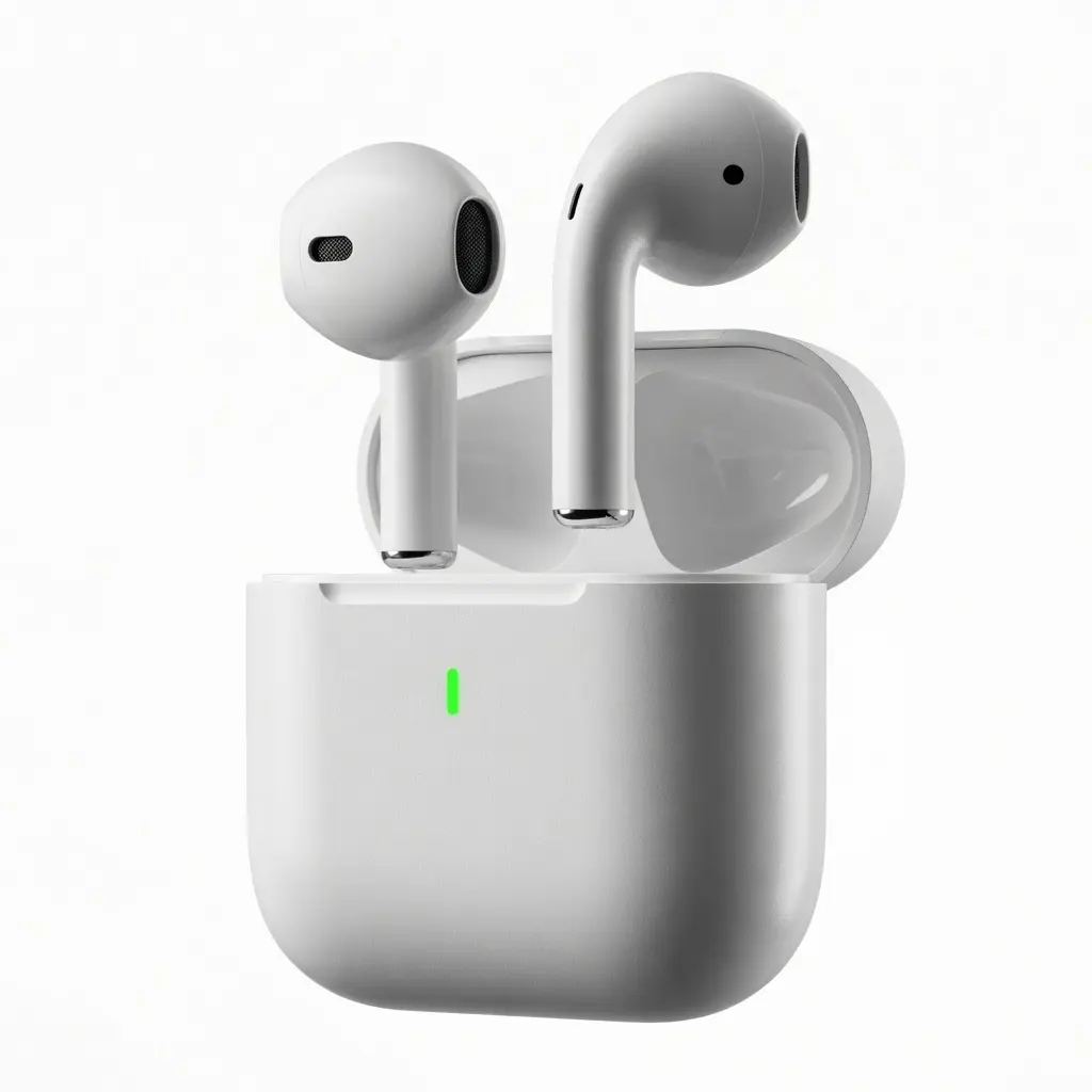 TWS Bluetooth 5.4 Wireless Earbuds ANC Noise Cancelling HiFi Low Latency Earphones for iPhone & Android