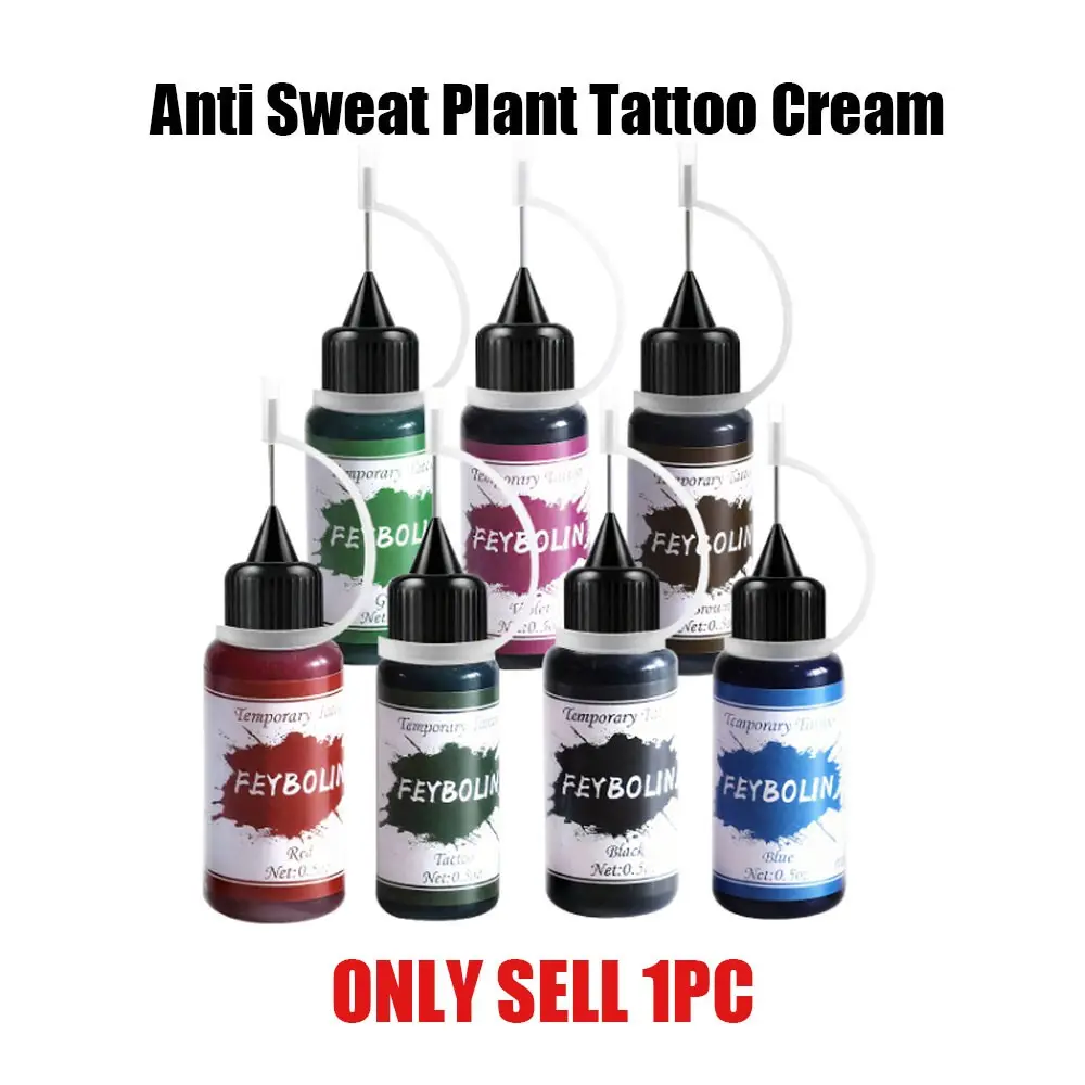 Colorful Henna Tattoo Juice Gel, Easy-To-Use Body Art DIY Temporary Tattoos, Semi-Permanent Fake Tattoos for Women, Perfect for Self-Tattooing