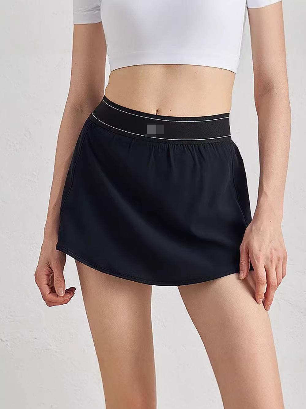 Quick-drying tennis skirt, outdoor yoga short skirt, cool, sun-proof and anti-glare, comfortable and casual sports short skirt