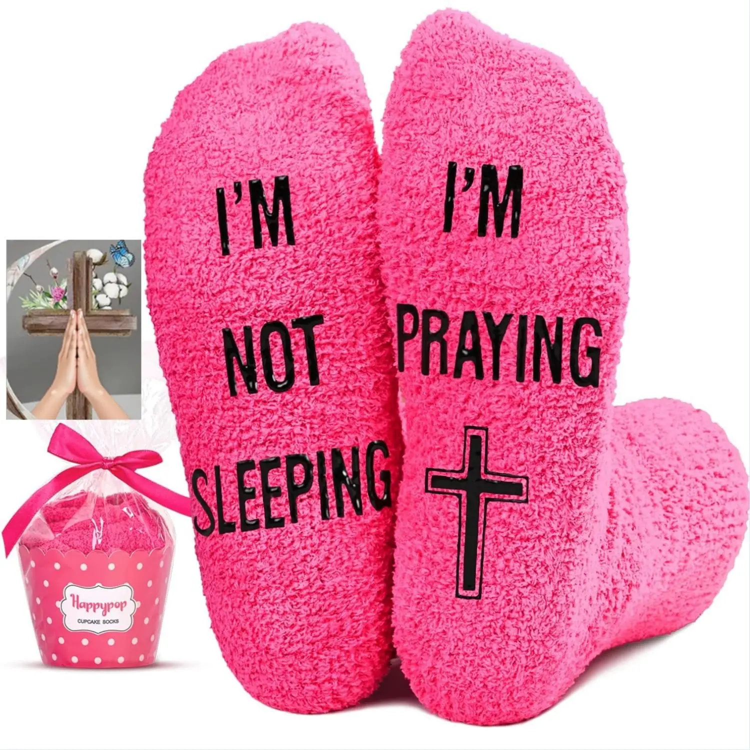 HAPPYPOP Christian Gifts Ideas Socks - Christian Easter Jesus Serenity Prayer Gifts Faith, Christian Religious Socks