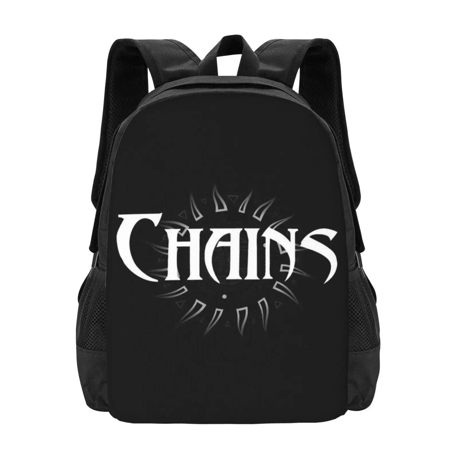 Chic Alice In Chains Laptop Backpack, 17x12x6.5in Large Capacity Simple Design, Adjustable Shoulder Straps, Fits 15-Inch & 16-Inch Laptops/iPads, Full-Width Single-Sided Printing Bag, for Fashion & Travel Use