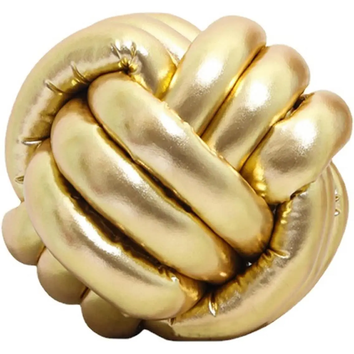 Knot Ball Pillow Gold, Round Throw Pillows Decorative Knotted Ball Pillow Cushion, 20cm Knotted Throw Pillows for Sofa Car Office, Knot Pillows for Home Decor