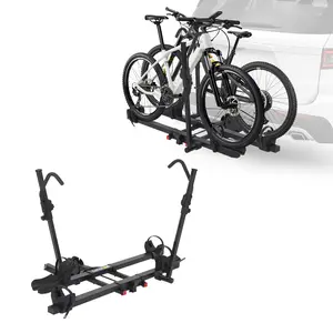Hitch Bike Rack for Car – 2-Bike Carrier, 200 lbs Max, Anti-Wobble, Foldable & Tiltable, Fits Fat Tire & E-Bikes, 2” Receiver