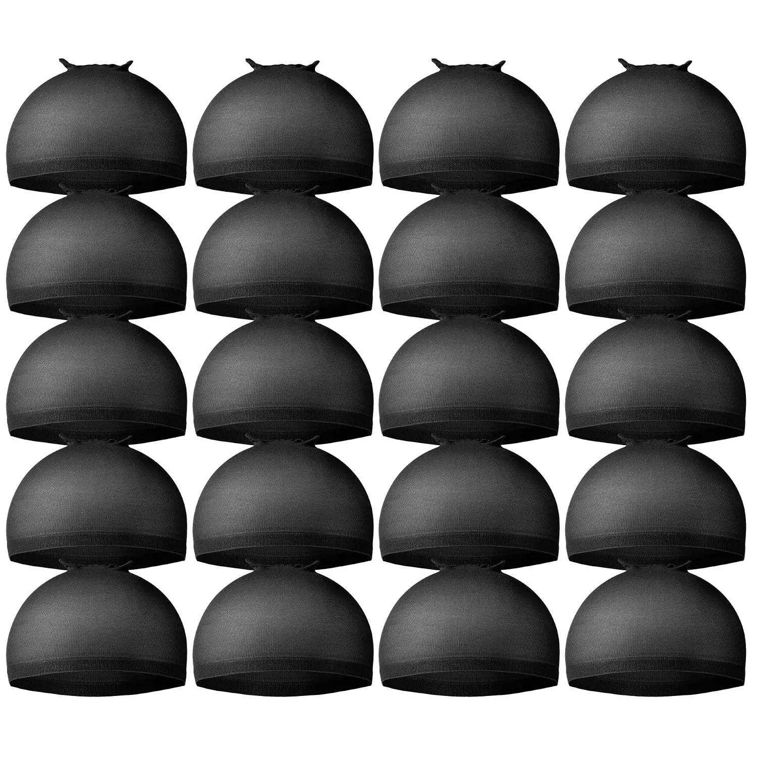 Wig Cap,Black Wig Cap 20 count Wig Caps, Black Stocking Caps for Men, Stretchy Nylon Wig Stocking Caps for Women Wave Cap for Men