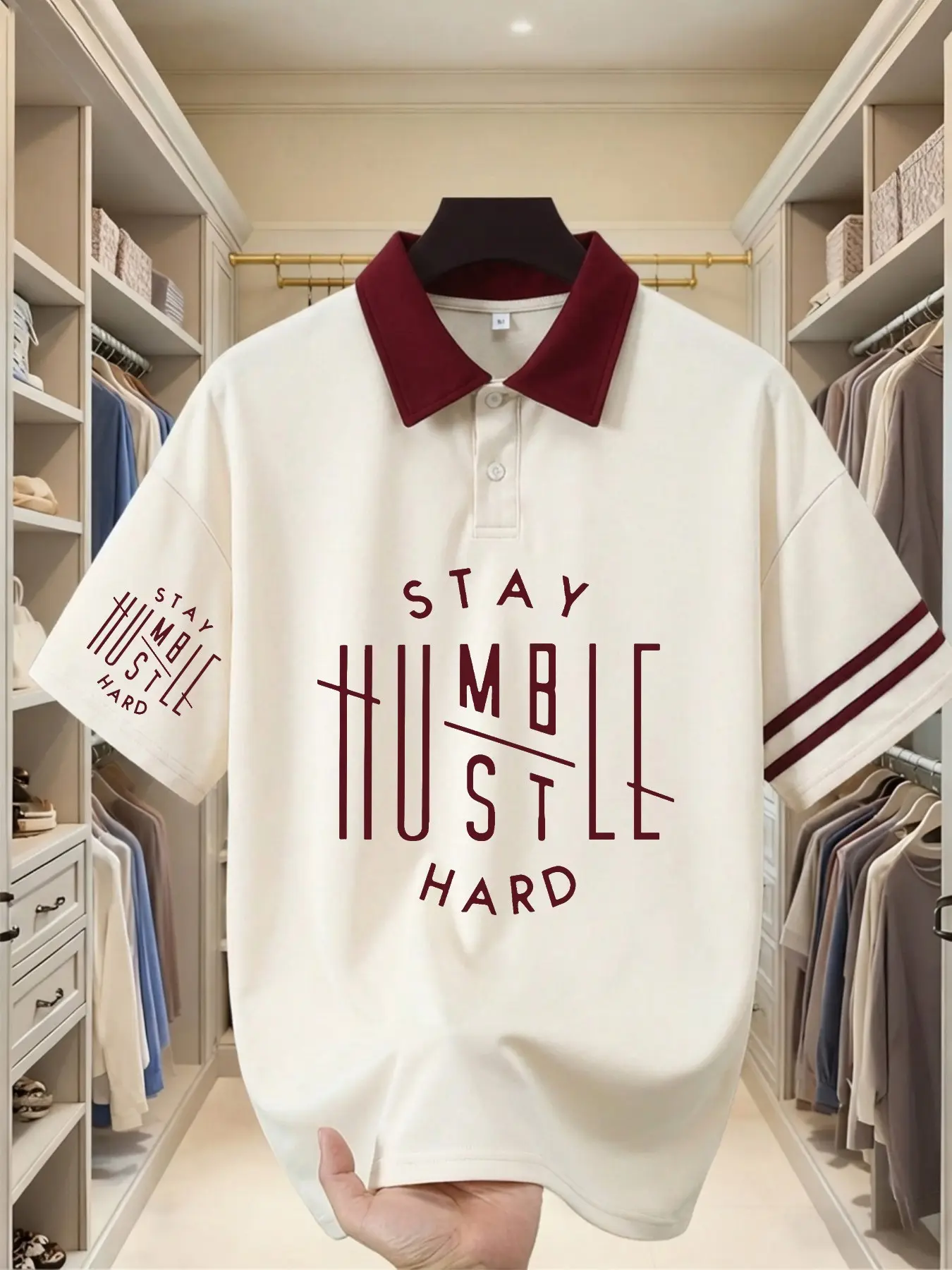 Fgfs Motivational Aesthetic Polo Shirt, Unique Cross Cut Graphic Print, Loose-Fit Short Sleeve, Unisex Casual Streetwear, 5 Colors