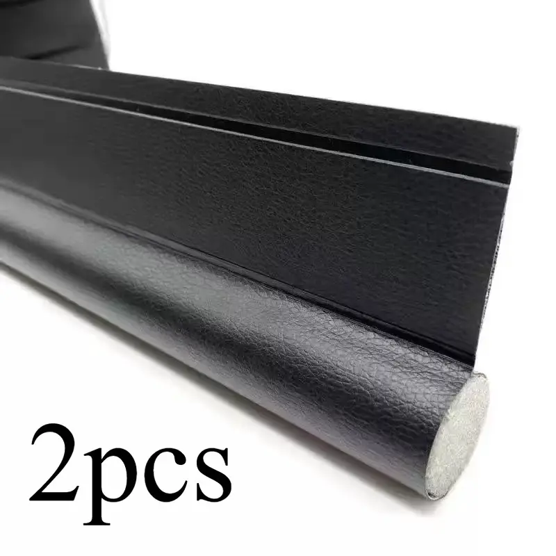 2pcs Windproof Door Seal Strips, Durable Leather Bottom Strip, Eco-Friendly Anti-Scratch Design, Universal Use for Home Windows Doors, Garage Door Bottom Seal, Garage Door Threshold Seal
