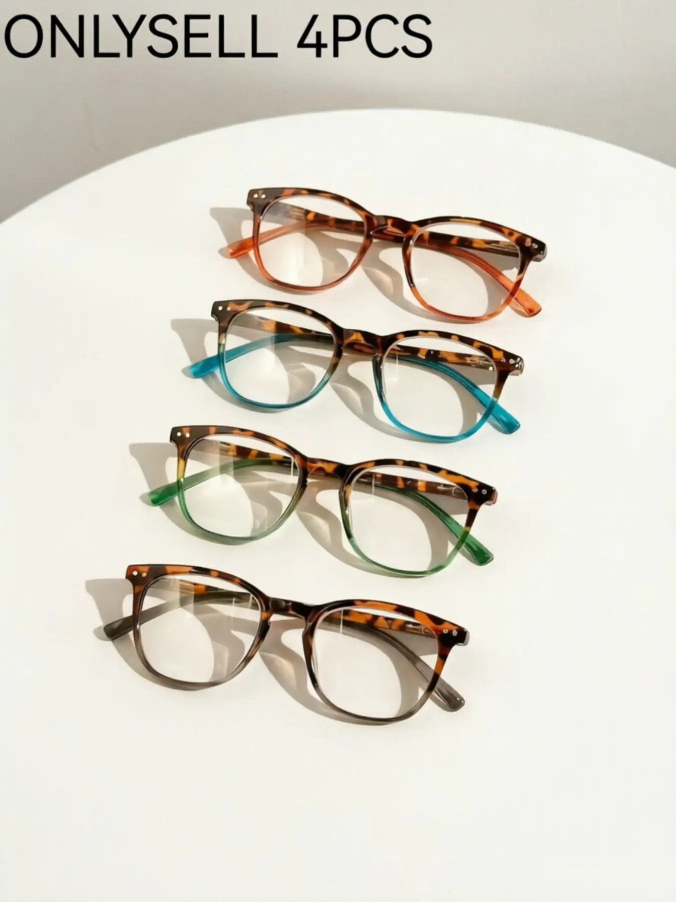 Women's Reading Glasses Set, Ultra-Light Durable Frame, Spring Temple Design, +1.0 to +4.0 Diopters, Comfortable for Daily Use, Gift Idea