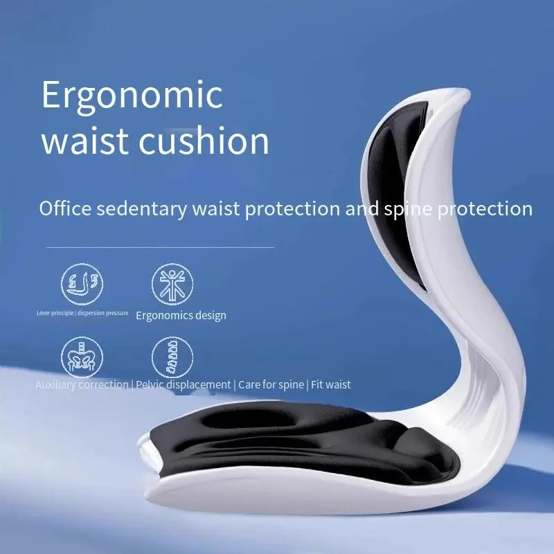 Ergonomic Lumbar Support Cushion, Office Chair Backrest, Posture Corrector, Long Sitting Comfort, Anti-Fatigue, Office Lumbar Pad
