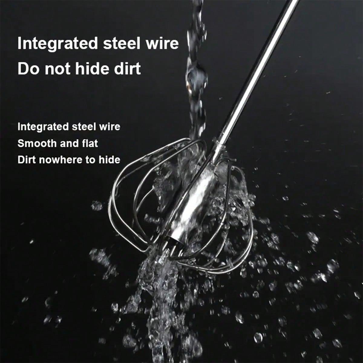 Manual Egg Beater, 304 Stainless Steel Press Type Semi-automatic Egg Mixer, Household Baking Cream Beater, Kitchen Accessories, Utensils