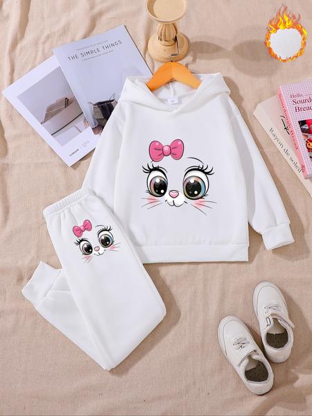 Girls' Long Sleeve One-Piece Jumpsuit, Casual Fitted Design, Thick Fabric for Fall & Winter, Comfortable Kids Clothing, Girlclothes