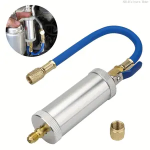 Oil And Dye Injector Kit With Quick Connector, Precision Refrigerant Injection Tool, For Car Office Home Automotive Air Conditioning SystemsAB14Veloura Home