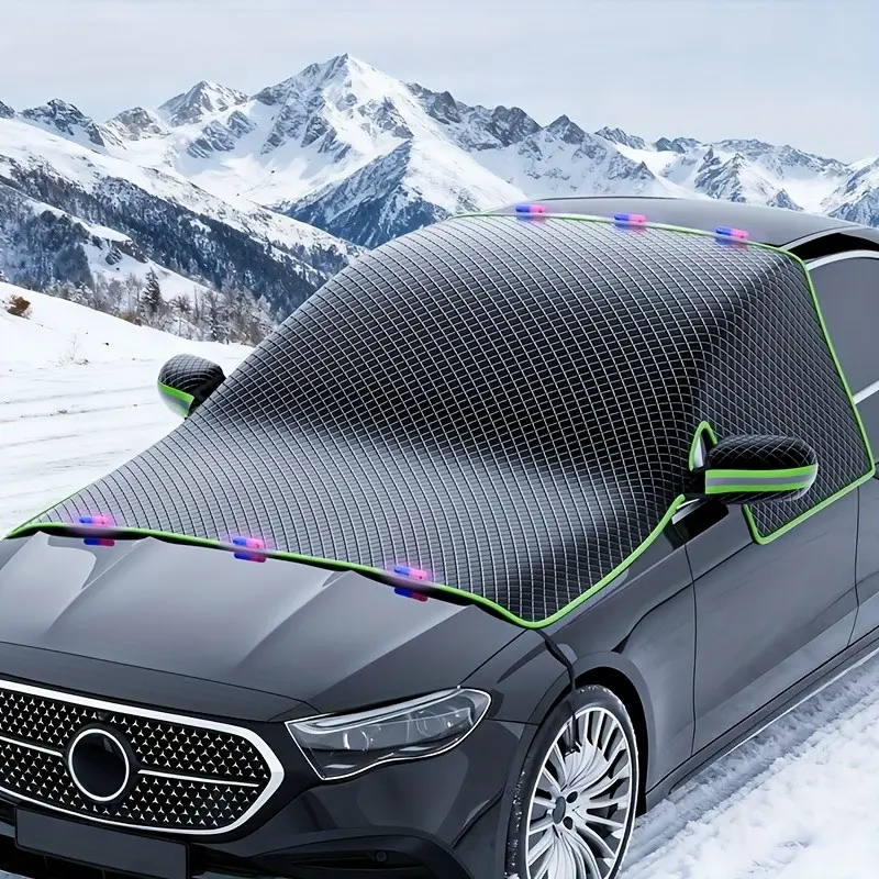 Car Front Windshield Cover, UV Protection, Oxford Fabric, Sunscreen, Snowproof, Fits Most Cars, All-Weather Rain & Sun Shield, Sun Shade For Car, Car Windshield Sunshade