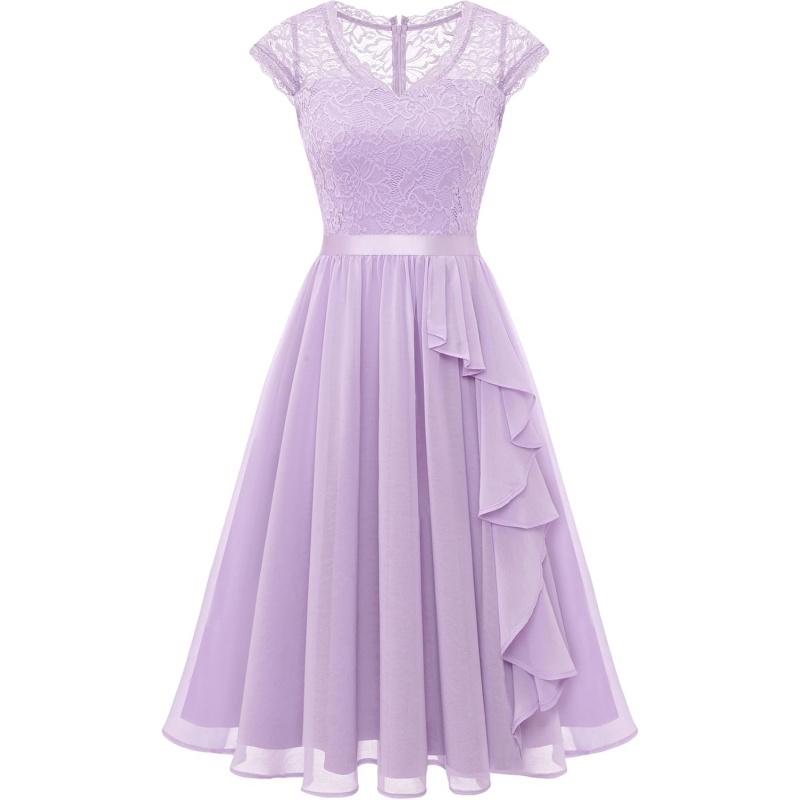 Women's Bridesmaid Dresses Short Prom Dress Ruffle Semi Formal Cocktail Dresses Floral Homecoming Dress2026
