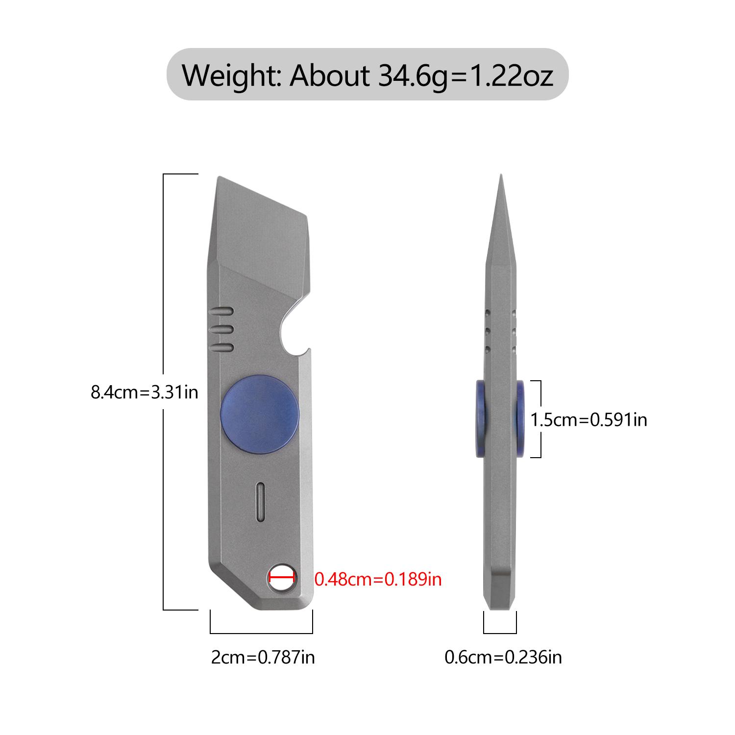 Edc Tool Set, 360 Degree Rotating Tc4 Titanium Pry Bar, Multi-Functional Edc Tools, Pocket Clip, Outdoor Camping Compact Daily Carry Tool, Multitool Set, Versatile Tools