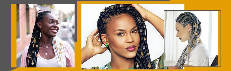 200 Hair Beads for Women Braids, Loc  for Hair, Dreadlocks Accessories, Metal Gold Sier Clips Cuffs Coils Shells Rings for Hair Braiding Beard Decoration for Girls Women