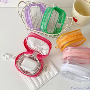 Clear PVC Display Storage Bag, Cute Stand-Up Toy Organizer , Mini Earbud & Coin Purse, Fun & Practical Handbag for Travel, Outdoor & Gifts tiktokshopspringglowup summerwins