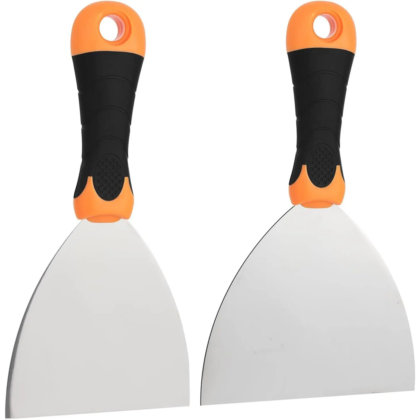 2- Spackle  Set, 4" 6" Putty   Scraper | Drywall Putty , Spackling , Spackle Tool, Metal Scraper, Professional Wall Repair