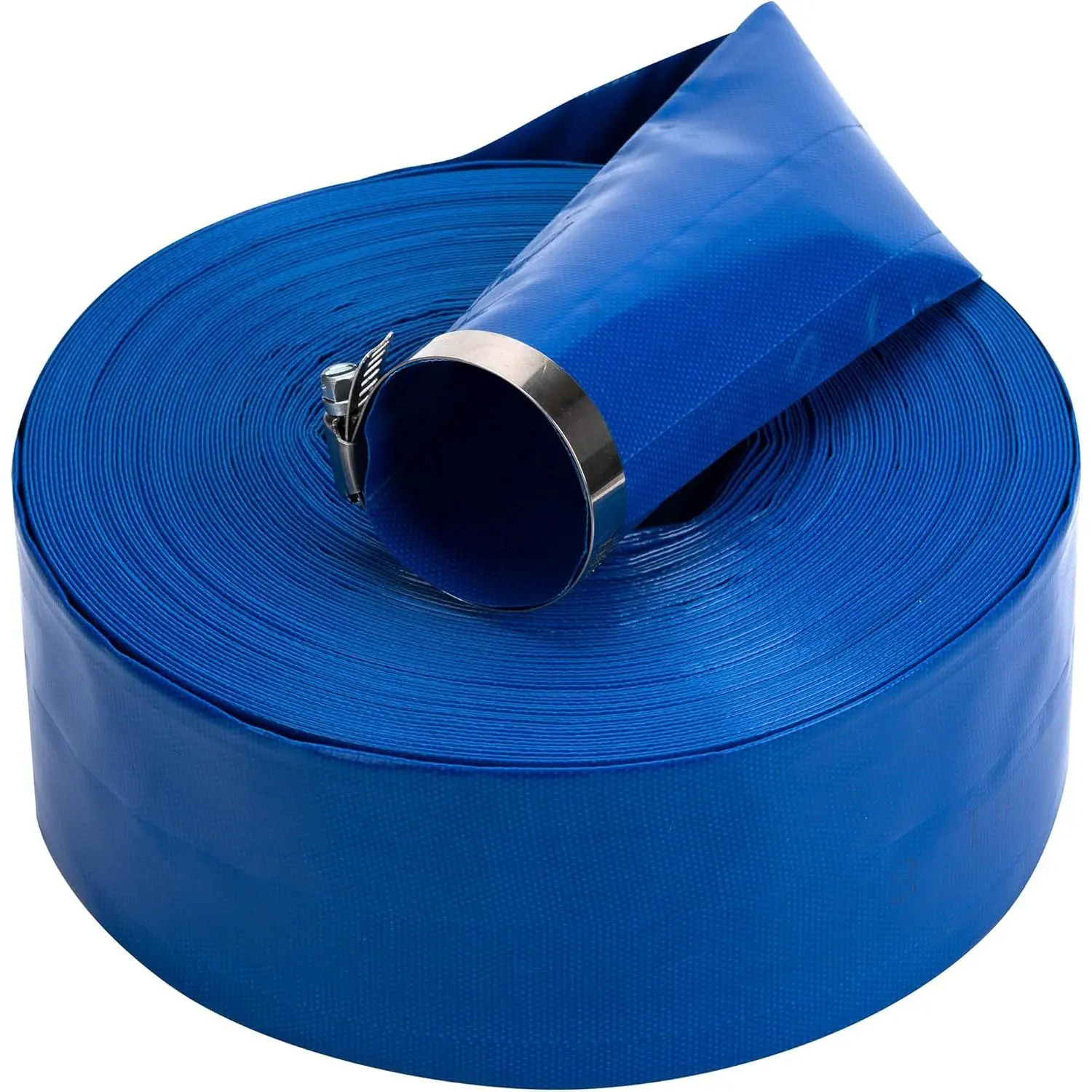 3in x 25ft Heavy Duty Pool Backwash Hose, Burst Resistant Double PVC Layflat Vinyl Drain Discharge Hose, Fiber Reinforced Water Transfer Hose for Sump Pump Pool Filter