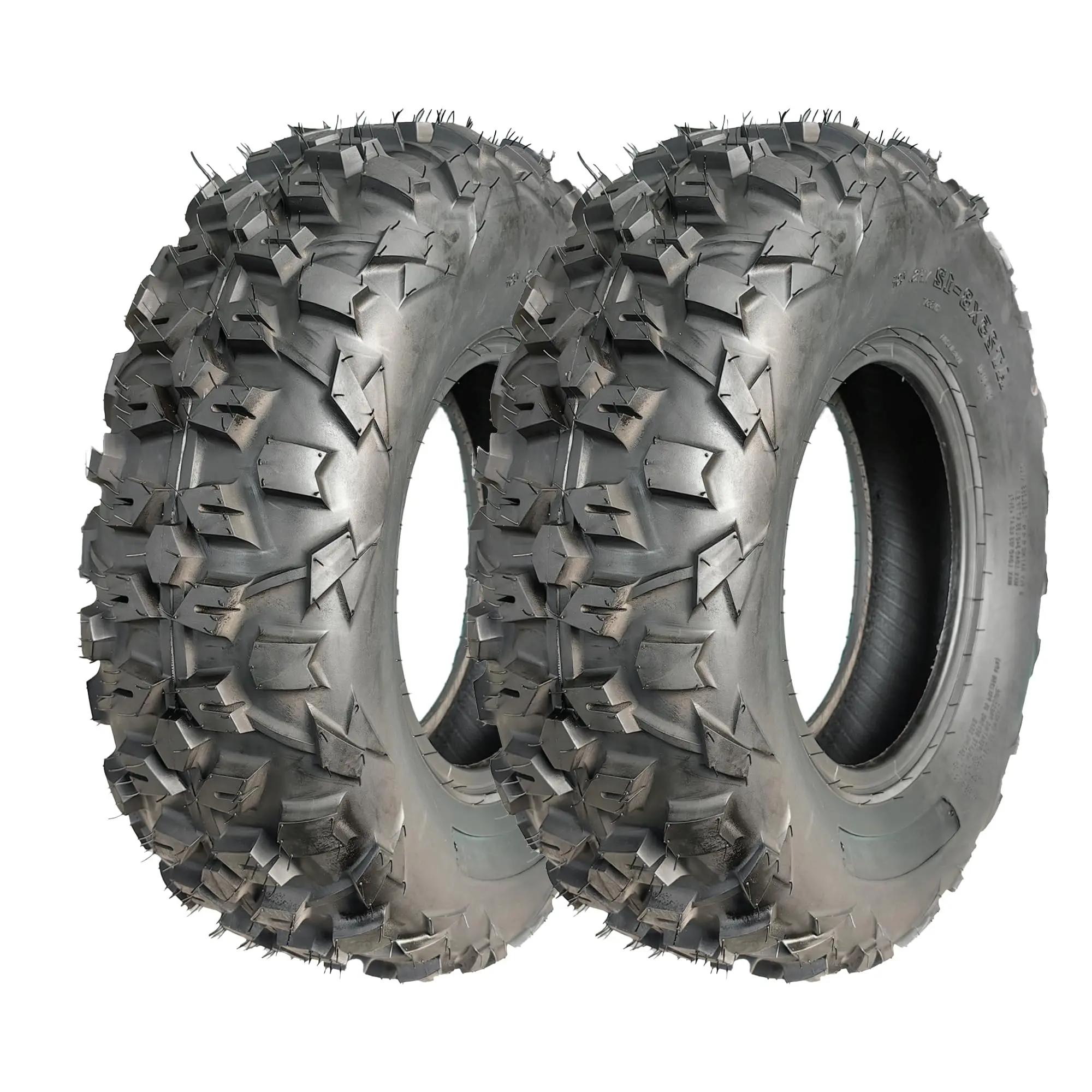 Garvee New Upgraded 2pcs AT20X6-10 AT20X6-10 2 Rubber ATV Tires DAV101 - All-Terrain UTV Tires, Off-Road Tubeless Tires, Mud Trail ATV Tire, 6 Ply ATV Tire, and Heavy Duty ATV Tires Lawn Mower Tire Off-Road Use Only