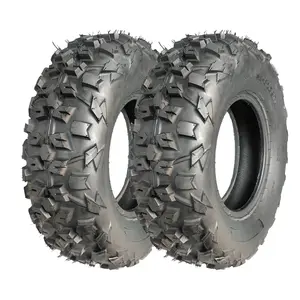 [Select the correct size] Garvee New Upgraded 2pcs AT25X8-12,AT20X6-10 2 Rubber ATV Tires DAV101 - All-Terrain UTV Tires, Off-Road Tubeless Tires, Mud Trail ATV Tire, 6 Ply ATV Tire, and Heavy Duty ATV Tires