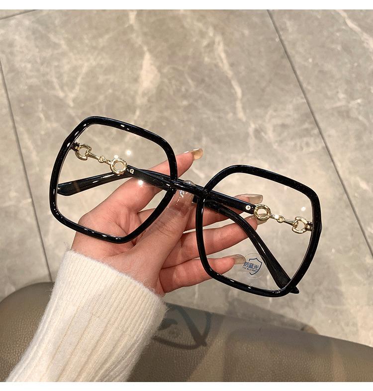 2026 New Style Large Square Frame Glasses for Women - Slimming and Stylish, Anti-Blue Light, Large Frame, Trendy and Unique