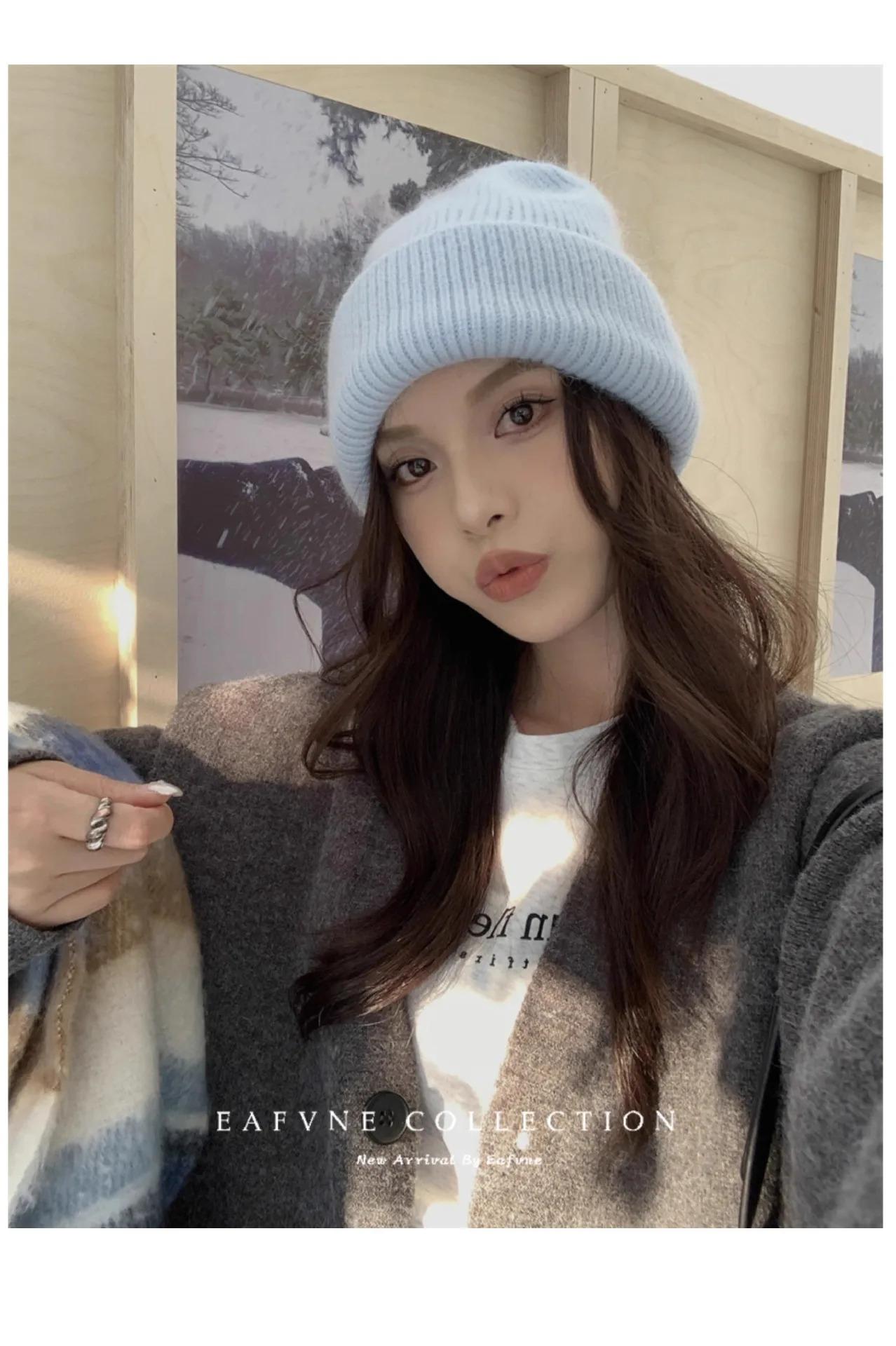 1pc Warm Knit Beanie for Men Women,Slouchy Beanie Hats Winter Knit Cap Soft Ski Hat Unisex,Thick Fisherman Cuff Plain Skull Caps