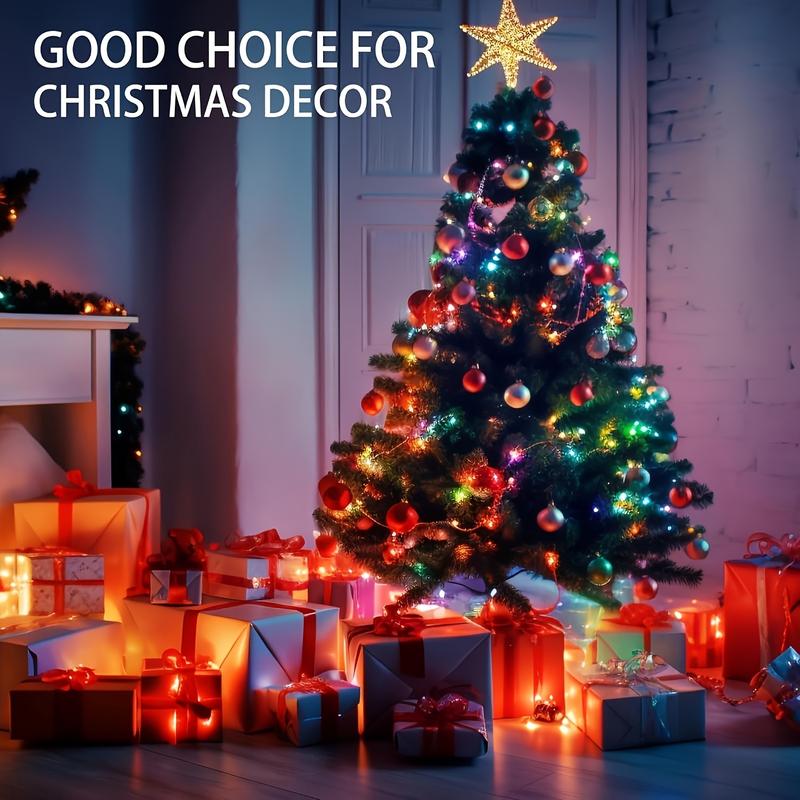 Hoodink 900LED 295FT Christmas light string, fairy light 8 modes and timer with remote control, home garden yard Christmas wedding decoration