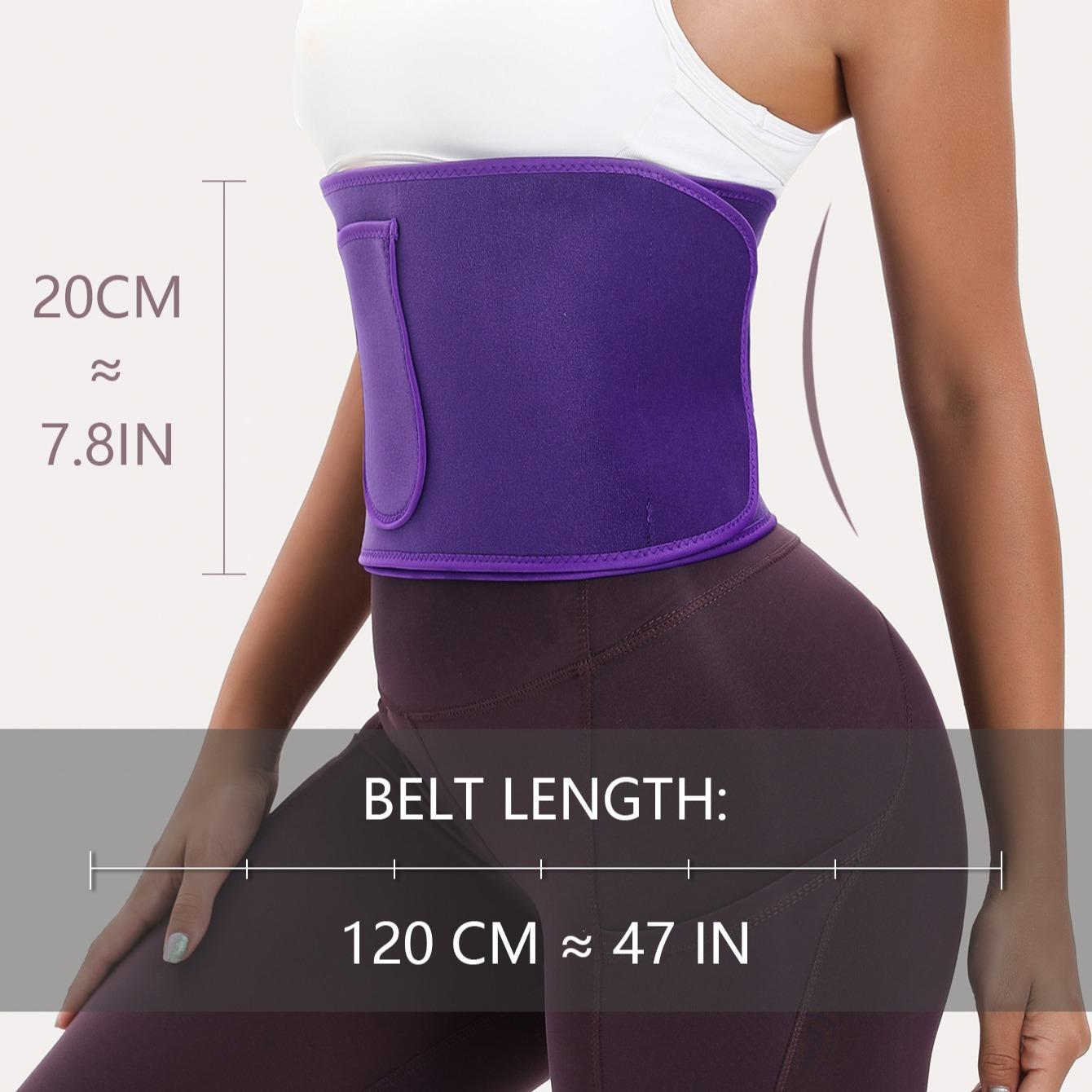 Sports Waist Trainer, Unisex Sweat Waist Trainer, Comfortable Sauna Sweat Belt, Fitness Waist Trainer, Waist Trimmer Cincher, Exercise Waistband, Sports & Outdoor Accessories