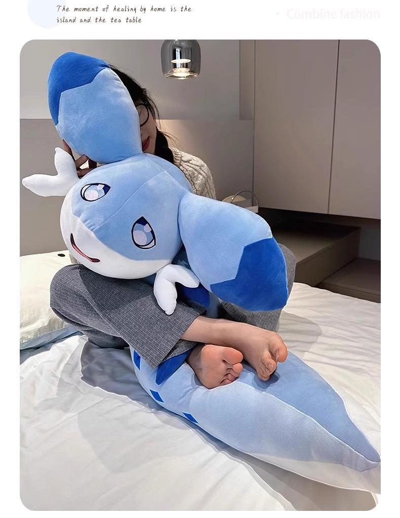 Palworld Plush Chillet Stuffed Pillow Bolster Toy Game Kawaii Grizzbolt Anime Peripheral Cloth Doll Stuffed Decor Modle