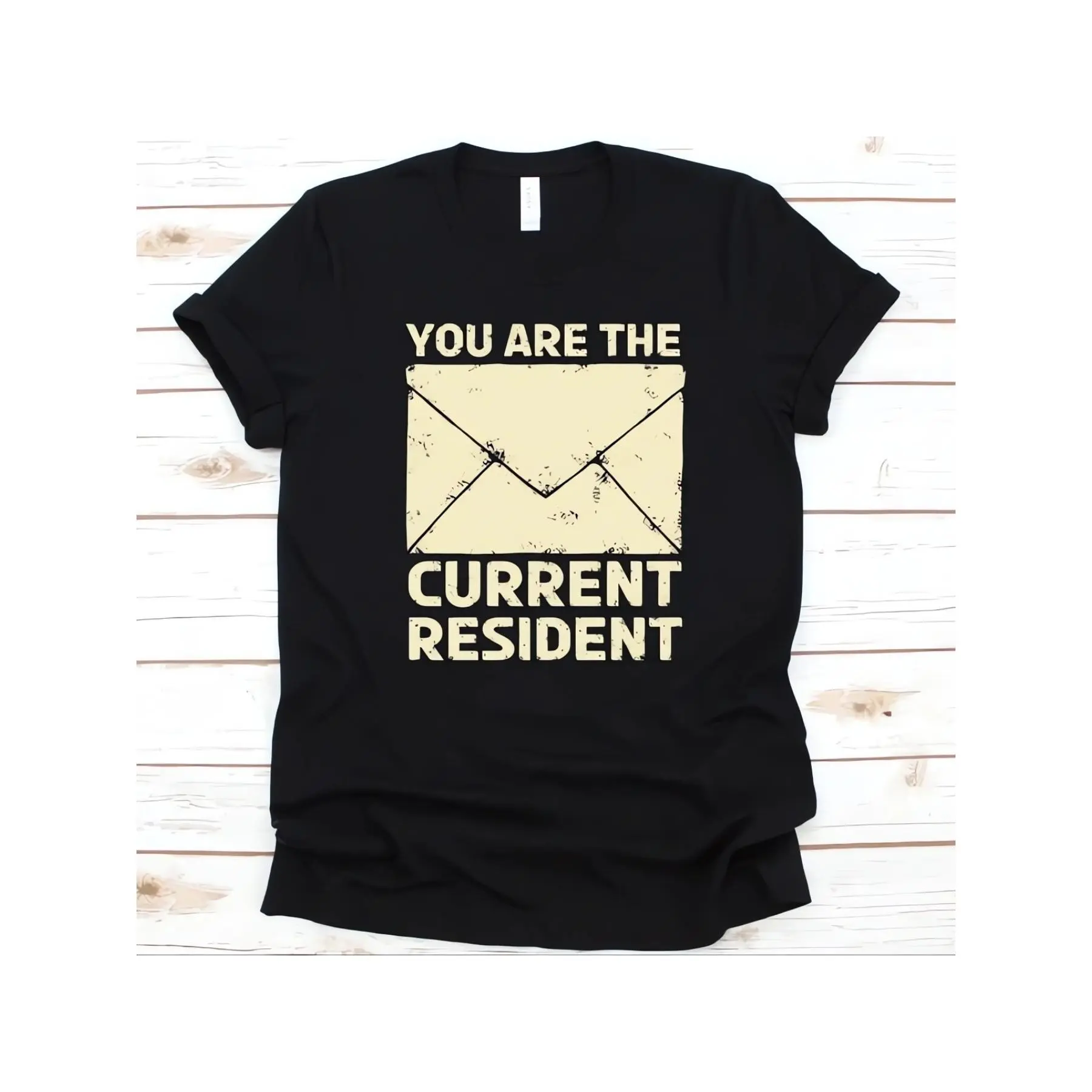 You Are The Current Resident Shirt, Cool Postman Design, Rural Carrier, Letter Carrier Gift, Mailman Graphic, Mail Envelope Tee, Postperson