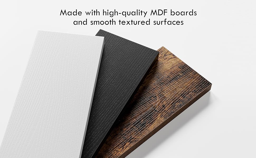 16’’White Floating Shelves for Wall Set of 4,Rustic Wood Shelf for Room Decor/Storage/Display,Small Bookshelf,Wall Mounted Hanging Shelves for Bedroom, Bathroom, Living Room, Kitchen