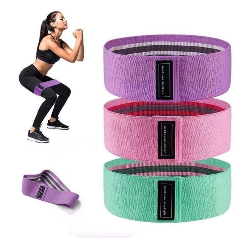 Resistance Loop Bands Set, 3 Counts Elastic Squat Resistance Bands, Yoga Stretch Bands, Home Gym Fitness Equipment