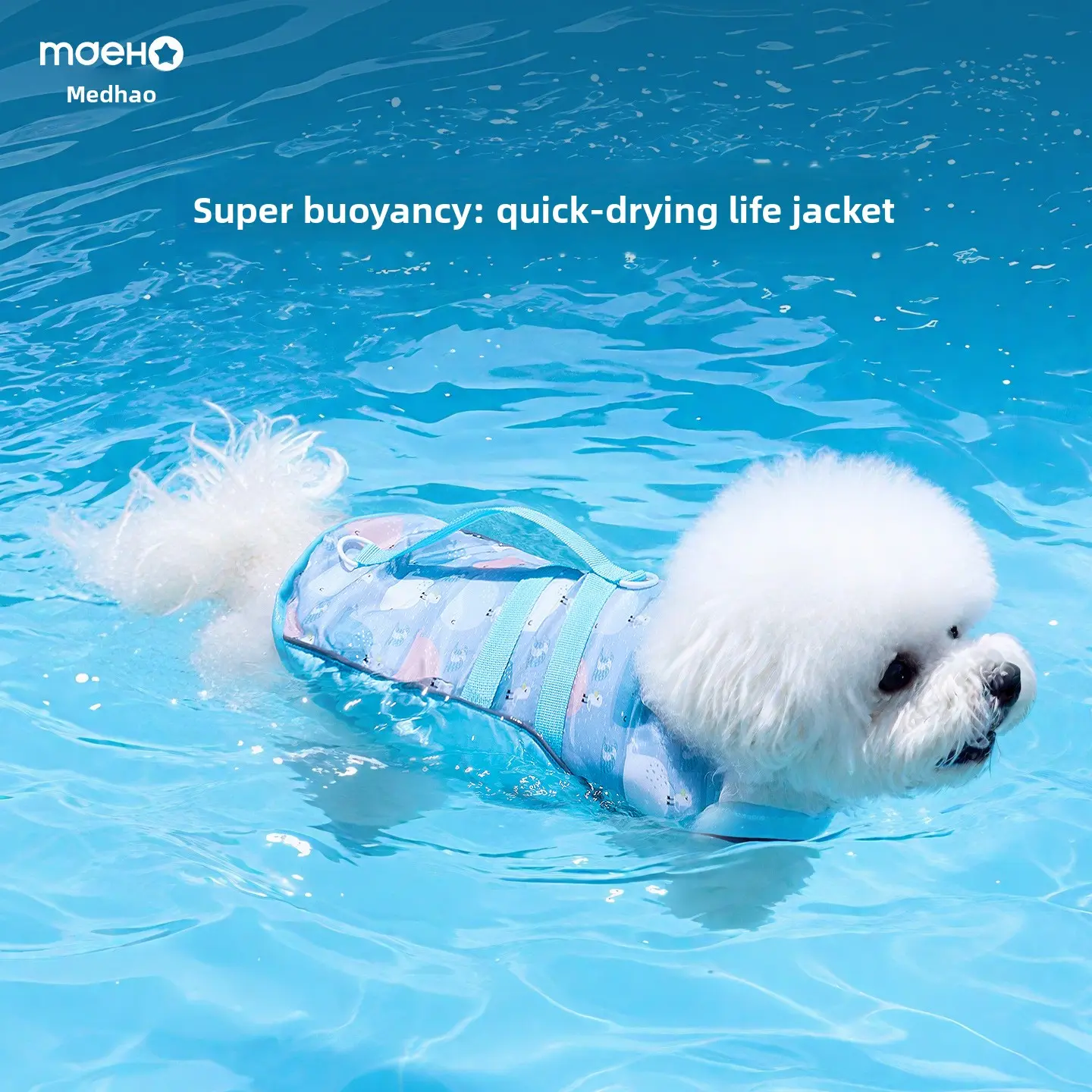 Pet Dog Life Jacket Swimming Vest for Summer, for Small & Medium‑sized Dogs such as Shiba Inu and Teddy, Water‑Playing Clothes for Puppies