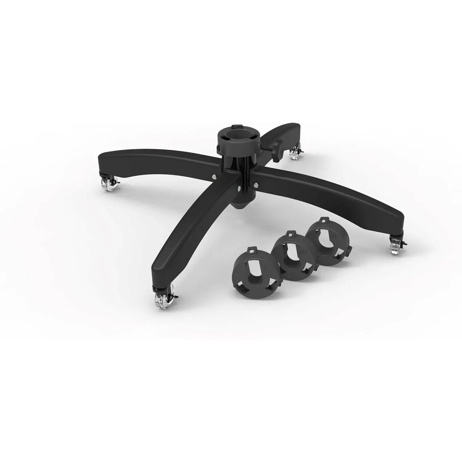 Universal Rolling Artificial Christmas Tree Stand for Trees up to 9 Foot Tall, Locking Caster Wheels (TK-10828-CC-VT)