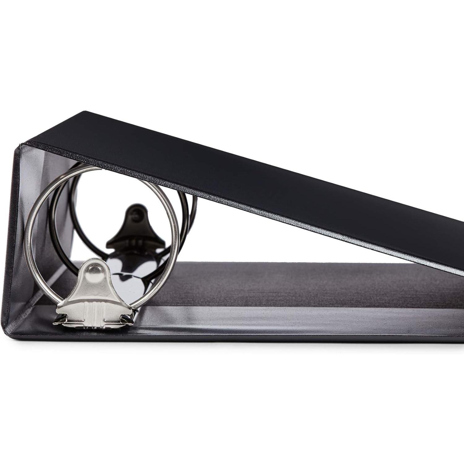 3 inch 3 Ring Binders, Rugged Heavy Duty Design for , Office, and School, Holds up to 625 Sheets of 8.5 Inch x 11 Inch Paper, Black, 4 Pack