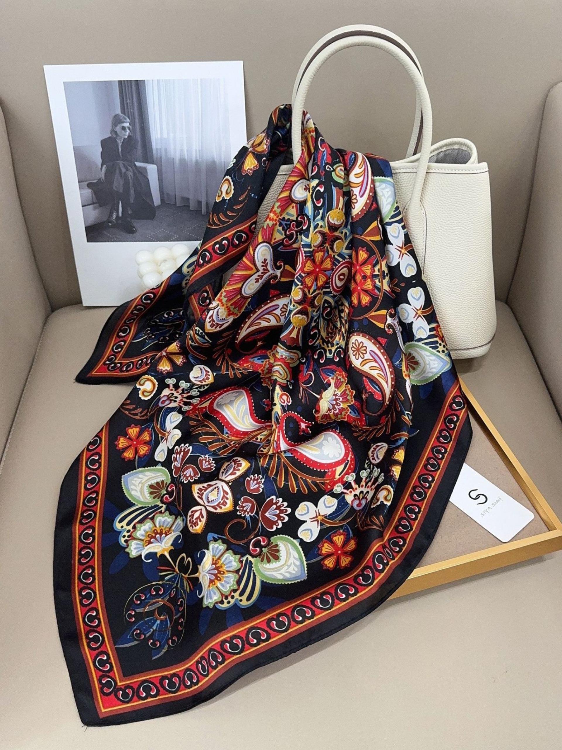 Women's Floral Spring and Summer Scarf, Lightweight Daily Headband and Hair Accessory to Elevate Your Style