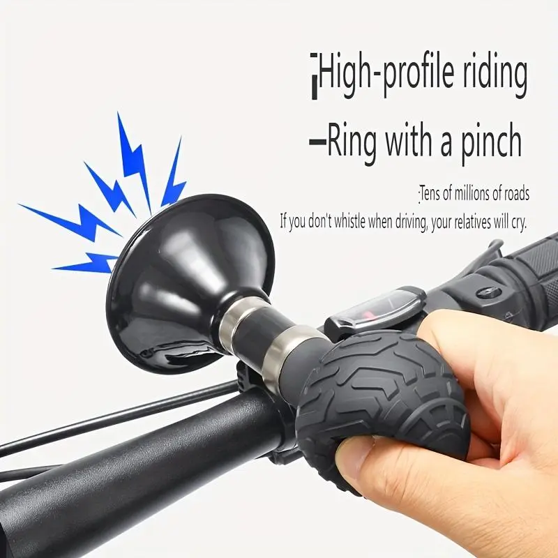 Ultra-Loud Electric Bike Horn (120dB+) — A Waterproof Bicycle Bell Suitable for E-Bikes, Mountain Bikes, Road Bikes, and Scooters | Easy to Install — Perfect for Sounding Off Your Passion at the Stadium., Easy Install, High Volume