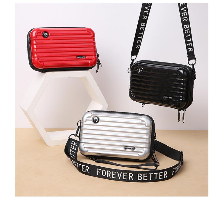 Fashion Mini Suitcase Shape Bag, Crossbody Shoulder Handbag for Women