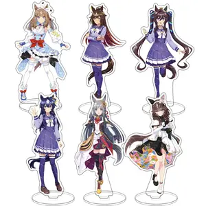 Anime Pretty Derby Acrylic Figures Keychain Stand Model Plate Silence Suzuka Cosplay Desktop Decor Display Fans Bag Gift