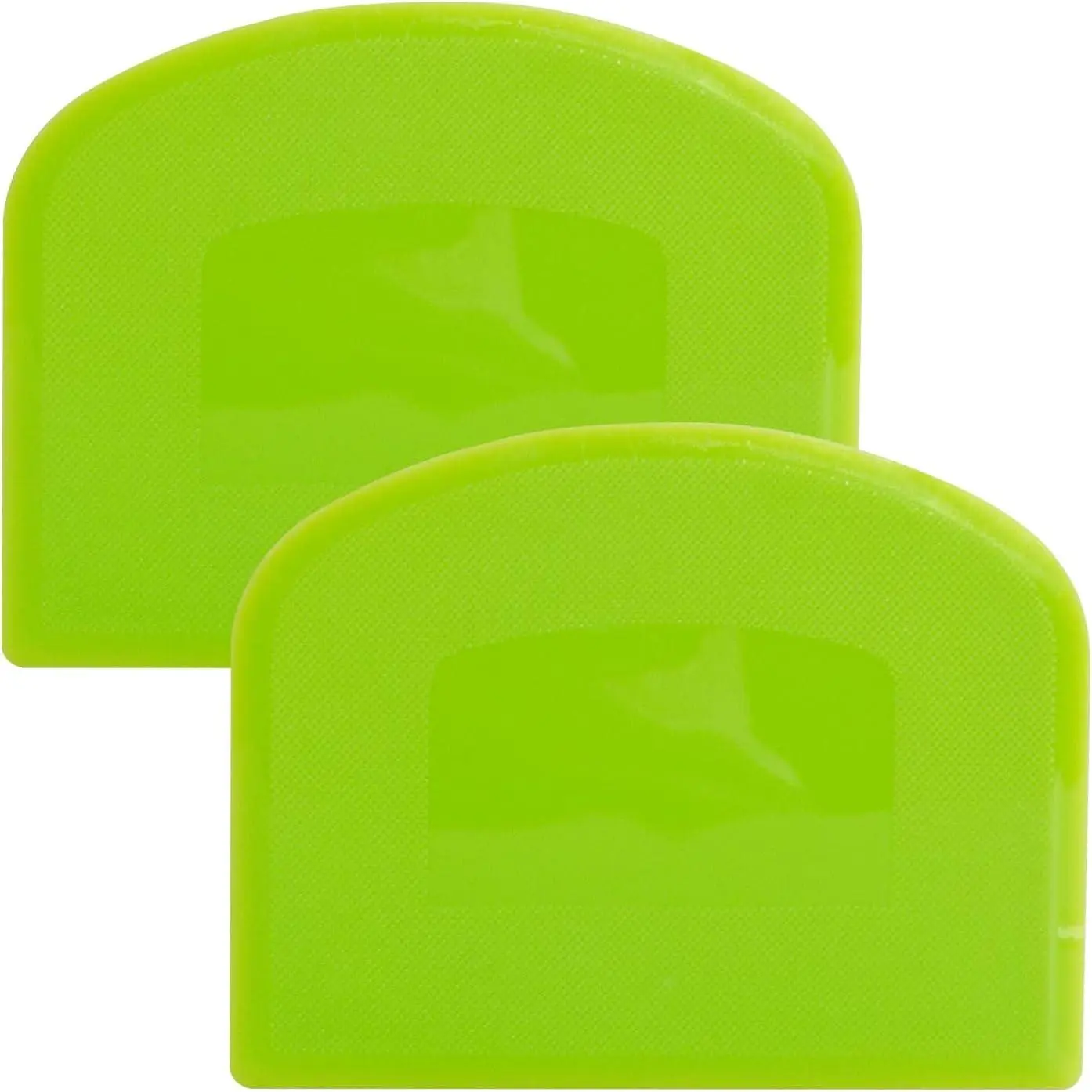 Dough Scraper, Sourdough Bread Baking Supplies, Pizza , Bowl Scraper, Plastic Dough Scraper, for Non-Slip Bakeware Decorating Tools, Sculpting, Bread Dough (2, green)