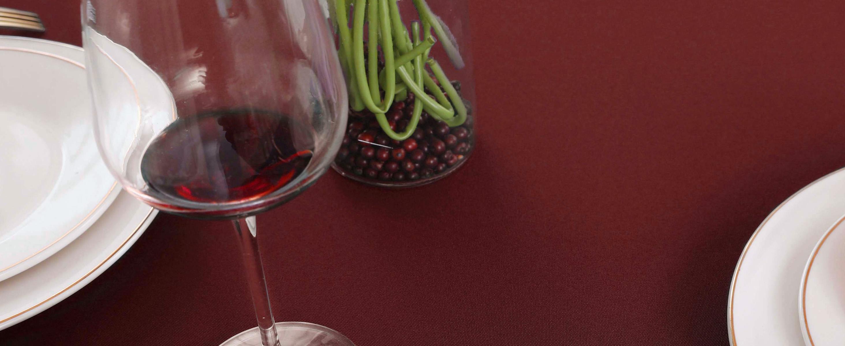 Burgundy Rectangle Tablecloth Wrinkle Free Waterproof Polyester Table Cloths Spillproof Heavy Duty and Washable Table Cover for Party, Banquet, Indoor and Outdoor-Square/Rectangular