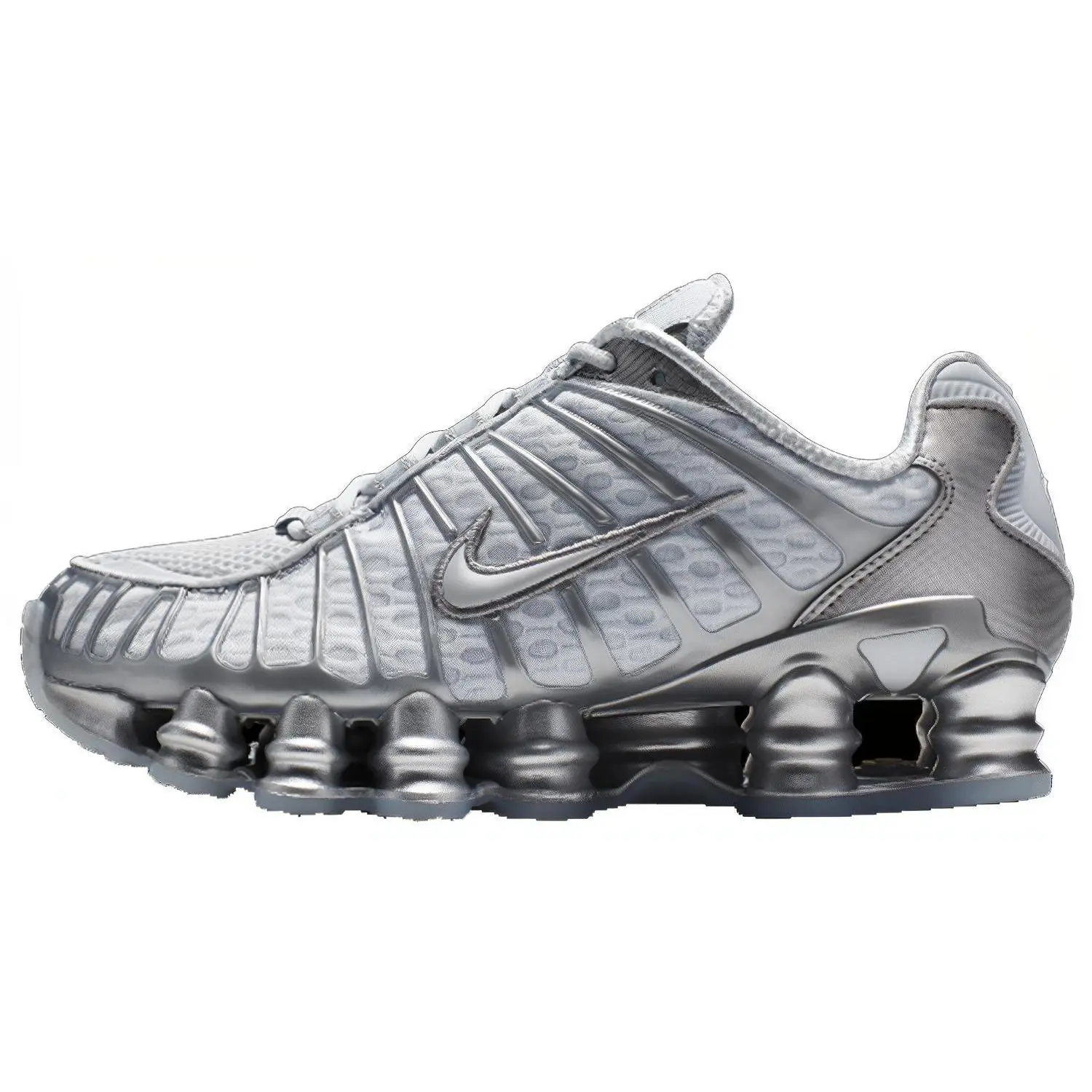 Nike Shox TL Women's Low-Top Casual Shoes with Air Cushion, Height-Increasing, Lightweight, and Breathable Design Verifiable, with credentials and supporting global authentication