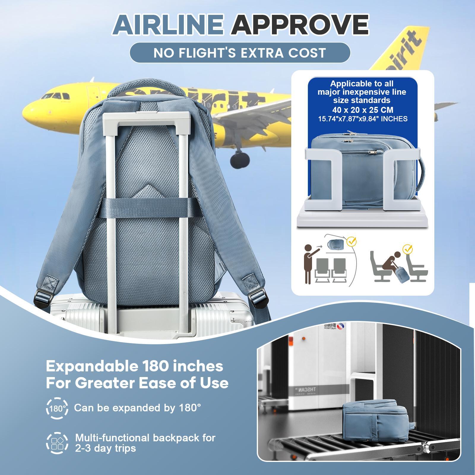 Travel Backpack for Women Men, Ryanair Backpack 40x20x25  Airplane Cabin Laptop Bag for Women Men,Hand Luggage Business Backpack