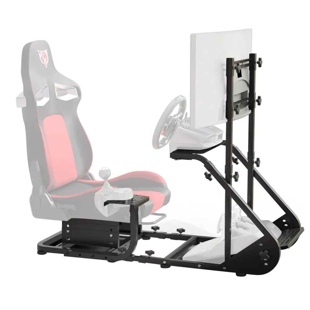 Enhanced and stable racing wheel cockpit, compatible with Fanatec, PXN, Thrustmaster, and Logitech adjustable driving simulators, excluding handbrake, pedals, and monitor DIY Decoration