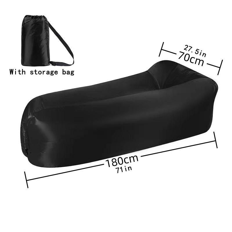 Inflatable Sofa, 1 Count Foldable Soft & Fast Inflation Sofa for Camping & Lounging, Portable Inflatable Bed for Outdoor Camping, Camping & Hiking Equipment, Folding Couch