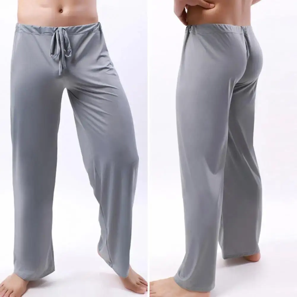 Men's Low Waist Oversized Thin Solid Color Stretch Waist Elastic Fabric Joggers - Multi-Size, Simple Cut, Loose Fit for Fitness Training, Beach Casual Activities
