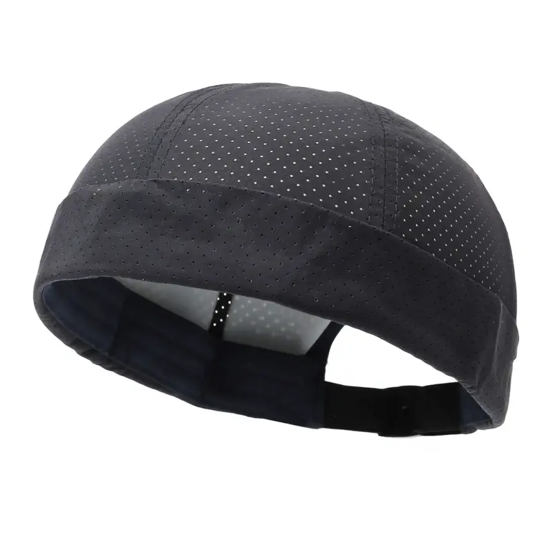 Unisex Full Mesh Brimless Docker Hat Super Breathable Quick Dry Beanie Cap Retro Y2K Gorpcore Aesthetic Running Cycling Helmet Liner Headwear Outdoor Sport Workout Sweat Wicking Gift Chic