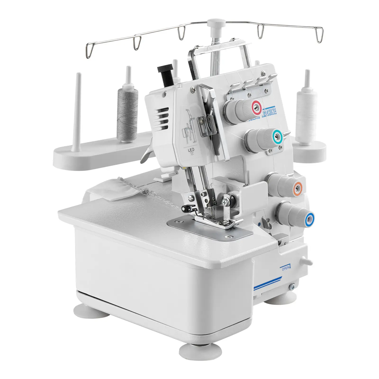 Serger Overlock Sewing Machine, 112W Rated Power, 2W Light Power, With LED Light and Strong Suction Feet, High-Speed Powerful Sewing