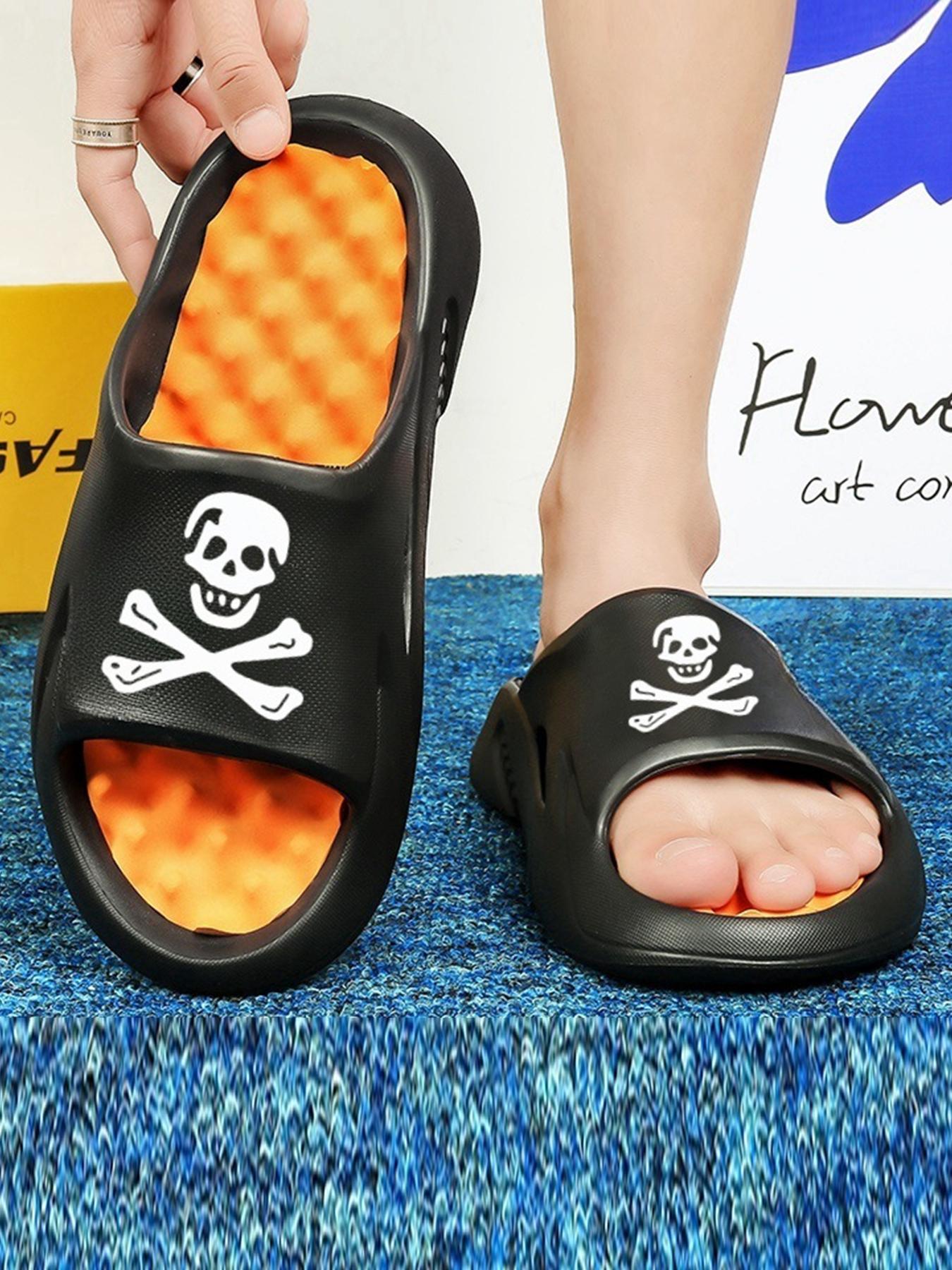 Men's EVA casual massage sandals, EVA beach shoes of the same color for men and women, suitable for beach, shower, non-slip indoor and outdoor walking, breathable, thick sole and massage design, outdoor sandals, Slipper, holiday gifts